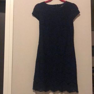 Navy Blue Laundry By Shelli Segal Lace Dress- NWT